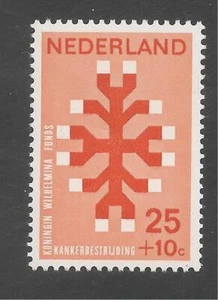 Países Bajos #B450 (SP190) en muy buen estado montado - 1969 25c + 10c cangrejo estilizado - Imagen 1 de 1