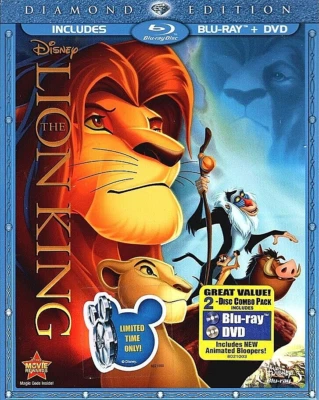 The Lion King [Blu-ray/DVD, 1994, 2-Disc Diamond Edition] Brand New w/Slipcover - Image 1 of 4