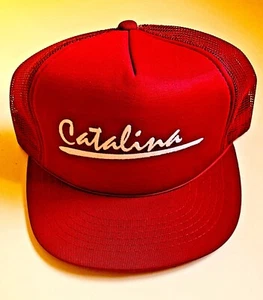 Catalina Baseball Cap Vintage Youngan Headwear Red Adjustable Free Shipping - Picture 1 of 6