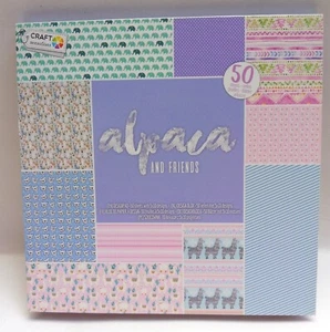 Designpapier Designblock Bastelpapier 3x10 Motive 15x15cm - Alpaca and Friends - Bild 1 von 9