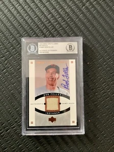 2005 Upper Deck Sweet Spot Classic - Classic Materials #CM-BF Bob Feller (MEM) - Picture 1 of 2