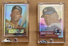 2007 eTopps Mickey Mantle Refractor Baseball 18 Card Set - Yankees, Please Read