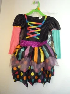 MARDI GRAS Girls RAINBOW Costume--NWT--3 PC-DRESS/HAT/TIGHTS-SZ 3T-4T - Picture 1 of 3