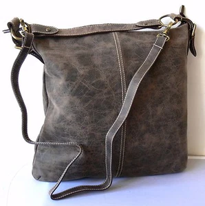 MESSENGER BORSA UNISEX TRACOLLA MANICO CUOIO INVECCHIATO PELLE WORK BAG - Imagen 1 de 12