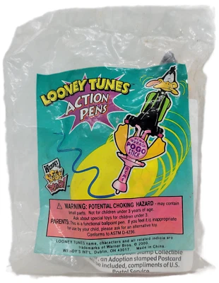 Bolígrafos de acción Wendy's Kids' Meal 2000 Looney Tunes Pato Lucas Foto 1 de 2