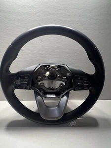 2018-2021 Hyundai Kona Steering Wheel Black Leather OEM 56100-J9380-UN5 - Picture 1 of 11