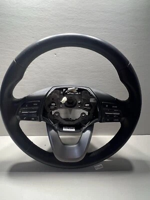 2018-2021 Hyundai Kona Steering Wheel Black Leather OEM 56100-J9380-UN5 - Image 1 of 4