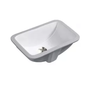 FREGADERO DE BAÑO DE CERÁMICA DE MONTAJE INFERIOR UM-159-W rectángulo pequeño - Imagen 1 de 1