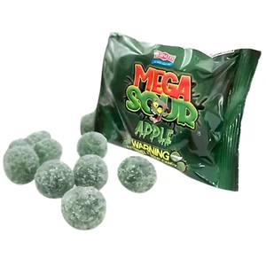 Caramelo Barnetts Mega Sour Apple TikTok Extreme Sour Candy - Imagen 1 de 1
