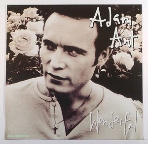 ADAM ANT "WUNDERBAR" PROMO FLACHES POSTER - DOPPELSEITIG 12"x12" ORIGINAL 1995 - Bild 1 von 2