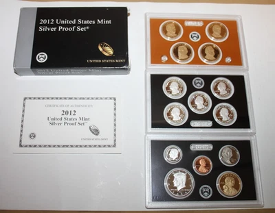 2012-S US Mint Silver Proof Set | Beautiful Set | Box & COA | Uncirculated - Image 1 of 4