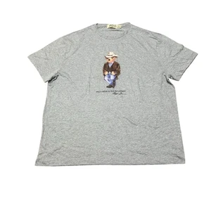 Polo Ralph Lauren Bear Cowboy Grau Denim & Supply T-Shirt Gr. Herren 2XL XXL - Bild 1 von 10
