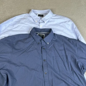 2 Stück Charles Tyrwhitt Hemden Herren XXXL Knopf Kariert Bügelfrei Classic Fit - Bild 1 von 24