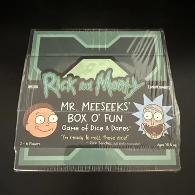 Rick and Morty Mr. Meeseeks Game, Dice Box O' Fun The Rick and Morty Dice Dares - Image 1 of 3