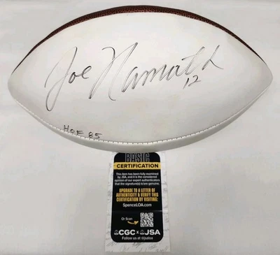 Joe Namath Signed Autographed Official Wilson Duke Panel Football JETS JSA COA - Image 1 of 4