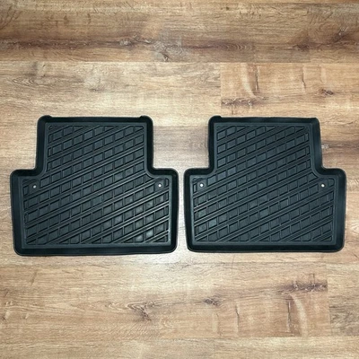 OEM Volvo V70 2005 2006 2007 2008 REAR FLOOR MATS SET RUBBER 09481292 09481291 - Image 1 of 4