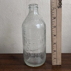 Vtg 1965 Regent  Supreme Beverages 16oz Embossed Glass Soda Bottle Pittsburgh PA - Picture 1 of 7