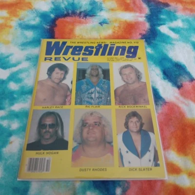 Vintage Wrestling Revue Magazine October 1984 Issue Hogan Rhodes Race Flair PWI - Image 1 of 4