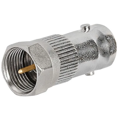BNC Female to F-Type Male Adapter Coax Coaxial Cable Connector Converter CCTV - Image 1 of 2