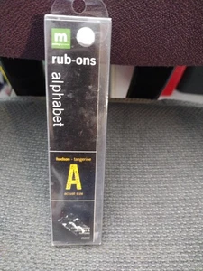 Making Memories Hudson Mandarino Rub-On Alfabeto Lettere 379 Personaggi Artigianato - Foto 1 di 3