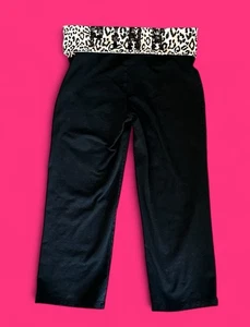 Victoria’s Secret PINK Vintage Y2K Cropped Foldover Wide Leg Yogahose Small - Bild 1 von 13
