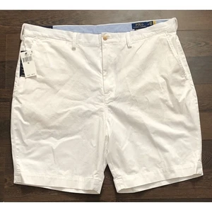 Mens Polo Ralph Lauren Stretch Classic Fit 9" Shorts 40 White NEW W Tags NWT - Picture 1 of 13