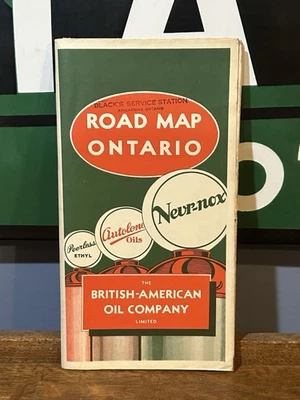 British American Oil Co Nevr-nox 1934 hoja de ruta: Ontario usado Foto 1 de 2