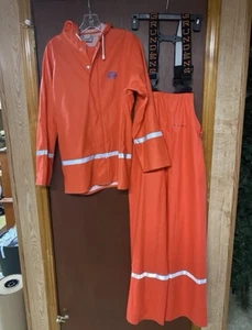 Grundens Angelparka Größe 16 Jugend orange Kapuze Sportjacke und Overall - Bild 1 von 14