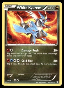 Blanco Kyurem 102/149 Límites Cruzados Regular No Holo Luz Jugado LP - Imagen 1 de 2