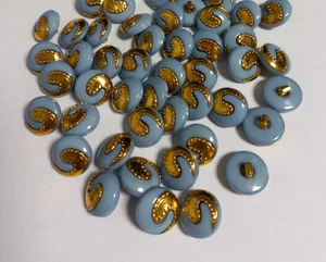 20 Knöpfe türkis Schmuckknöpfe Puppenknöpfe Basteln - Bild 1 von 1