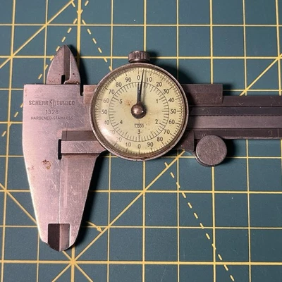 Scherr Tumico 1328 Dial Caliper 0-6" .001" Germany AS IS USED VINTAGE FPOR RARE - Image 1 of 4