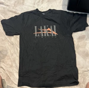 Lakai Mens Black Interlaced T-Shirt Short Sleeve Crew Neck Mens Size Small NWT - Picture 1 of 4