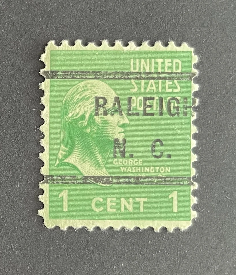 Raleigh, North Carolina Type 232 Precancel, 1 cent Prexie - U.S. #804 - NC - Image 1 of 1