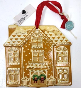 Martha Stewart Christmas 2008 Collection Gingerbread House Ceramic Ornament RARE - Picture 1 of 4