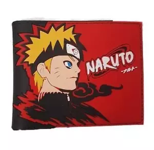 Naruto Bifold Wallet Akatsuki Cloud Anime - Foto 1 di 3