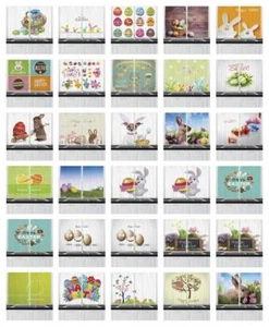 Festive Easter Kitchen Curtains 2 Panel Set Window Drapes 55" X 39" by Ambesonne - Picture 1 of 27