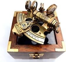 Nautical Bronze Sextant Solid Brass Ship Astrolabe Navigation Instrument