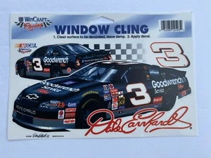 DALE EARNHARDT SR #3 GOODWRENCH CAR NASCAR WINCRAFT RACING WINDOW CLING - Picture 1 of 1