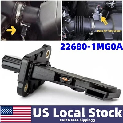 NUEVO sensor medidor de flujo de aire de masa MAF para Nissan Sentra 2014 22680-1MG0A AFH60M-39 Foto 1 de 4