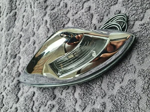 Kit de luces de guardabarros delantero Harley WL WLA WLC WLD UL Pan Flathead vidrio blanco cromado - Imagen 1 de 4