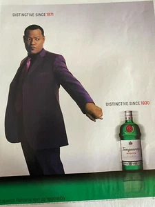 Laurene Fishburne, Tanqueray, Full Page Vintage Print Ad - Picture 1 of 1