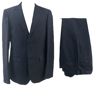 Traje Hombre Sartorial Made IN Italy Azul Fresco Lana Slim Fit 58 Otoño Invierno - Imagen 1 de 4