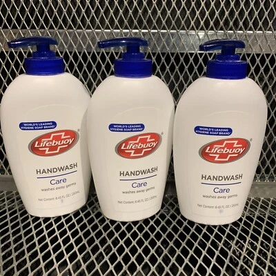 Lifebuoy Lavado de Manos Cuidado Total Bomba Líquido Jabón de Manos Cremoso 8.45 Fl OZ X 3 PAQUETE Foto 1 de 4