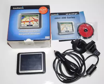 Garmin NUVI 250 Portable GPS Voice Navigator 3.5 TouchScreen Text Speech Bundle - Image 1 of 3