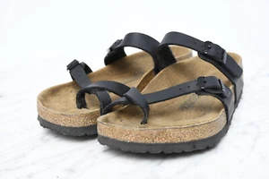 Birkenstock Mayari Comfort Birko-Flor Thong Slide Summer Sandals Sz 38 US 7 - Picture 1 of 10