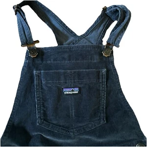 Patagonia Overalls Size Small Youth Carpenter Farmer Corduroy Blue One Piece S - Picture 1 of 12