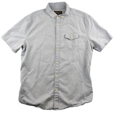 Label Lab Blue Short Sleeve Shirts Mens Size S 100% Cotton