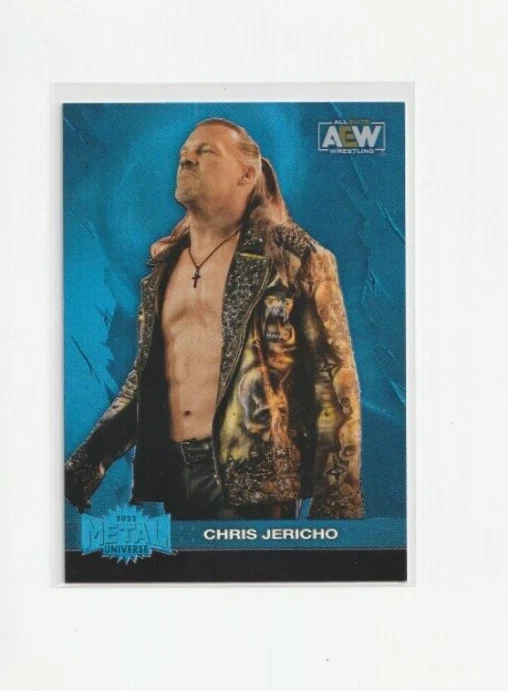 2022 Upper Deck AEW Metal Universe Chris Jericho Blue Spectrum Rare D764 - Image 1 of 1