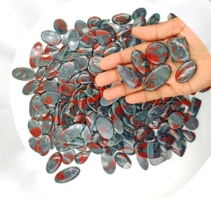 Natural Blood Stone Cabochon Wholesale lot Amazing Blood Stone Wholesale 72438 - Picture 1 of 8