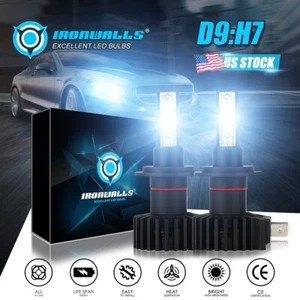 Kit de bombillas LED IRONWALLS H7 330000 LM luces altas/lo blancas 2X - Imagen 1 de 12